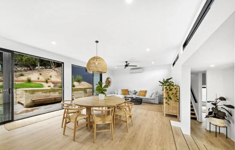 Two Storey Modular Home Open Plan Living and Dining Area