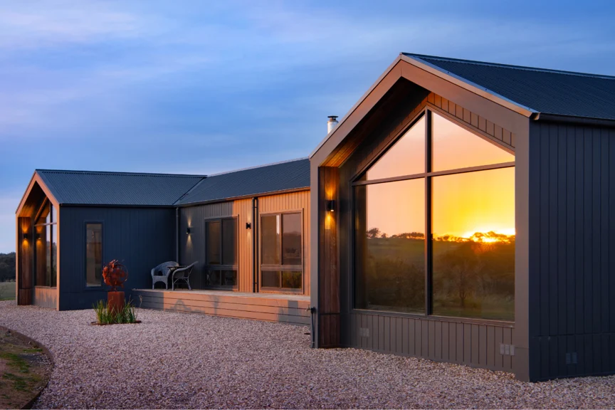 Tarrengower modern gable facade