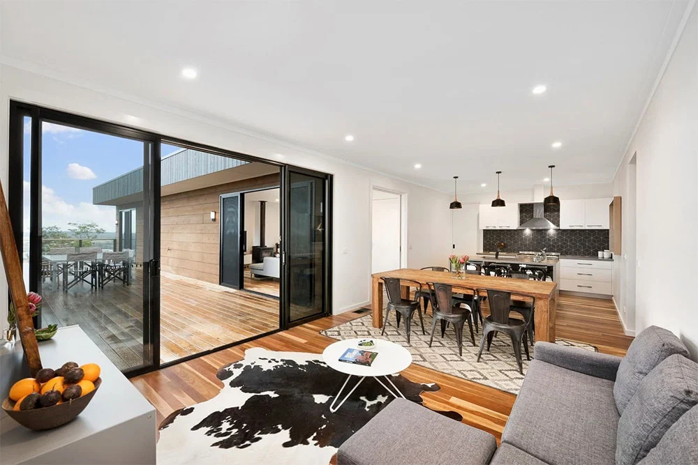 Project-Focus-Frankston-living-area-sliding-doors-deck---Anchor-Homes